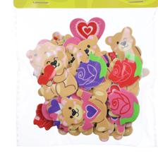 24PCS FOAM STICKERS (TEDDY BEAR) - 785-8944459