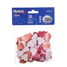 STICKERS LASER DE FOMI 130PZAS (CORAZON) - 785-8944464