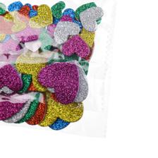 STICKERS GLITTER DE FOMI 60PZA 3 PACKS (CORAZON) - 785-8944466