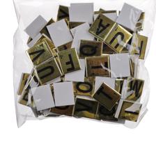 STICKERS LASER DE FOMI 150PZAS (LETRAS) - 785-8944467