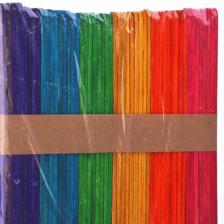 PALITOS DE MADERA COLORES100PZA 11.4x0.2CM - 785-9162760