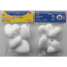 4 PEÇAS EM FORMAS DE ESPUMA DE 7,5 CM (CORAÇÃO) - 785-9163263