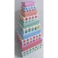 SET DE 10 CAJAS DE REGALOS TAMANOS SURTIDOS - 786-8532460