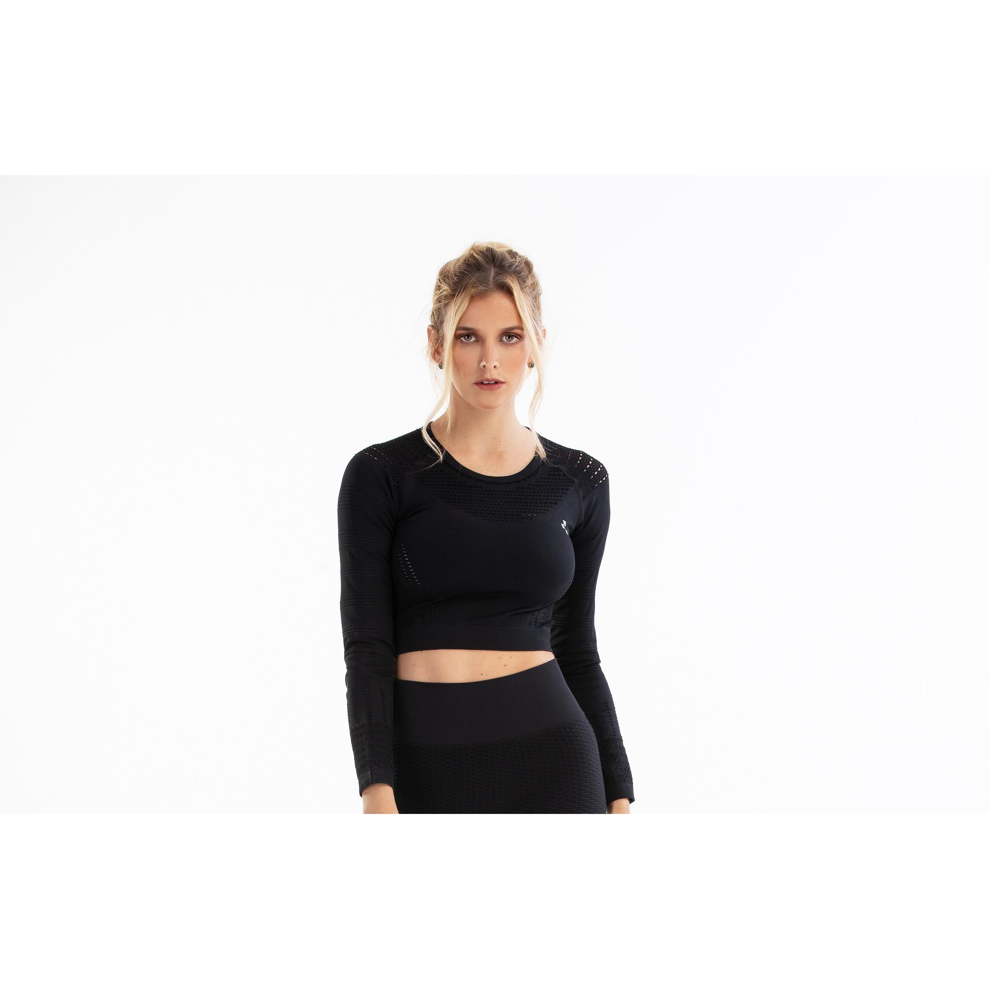 CAMISETA CURTA SEM COSTURA M/GRANDE - 302-0500045