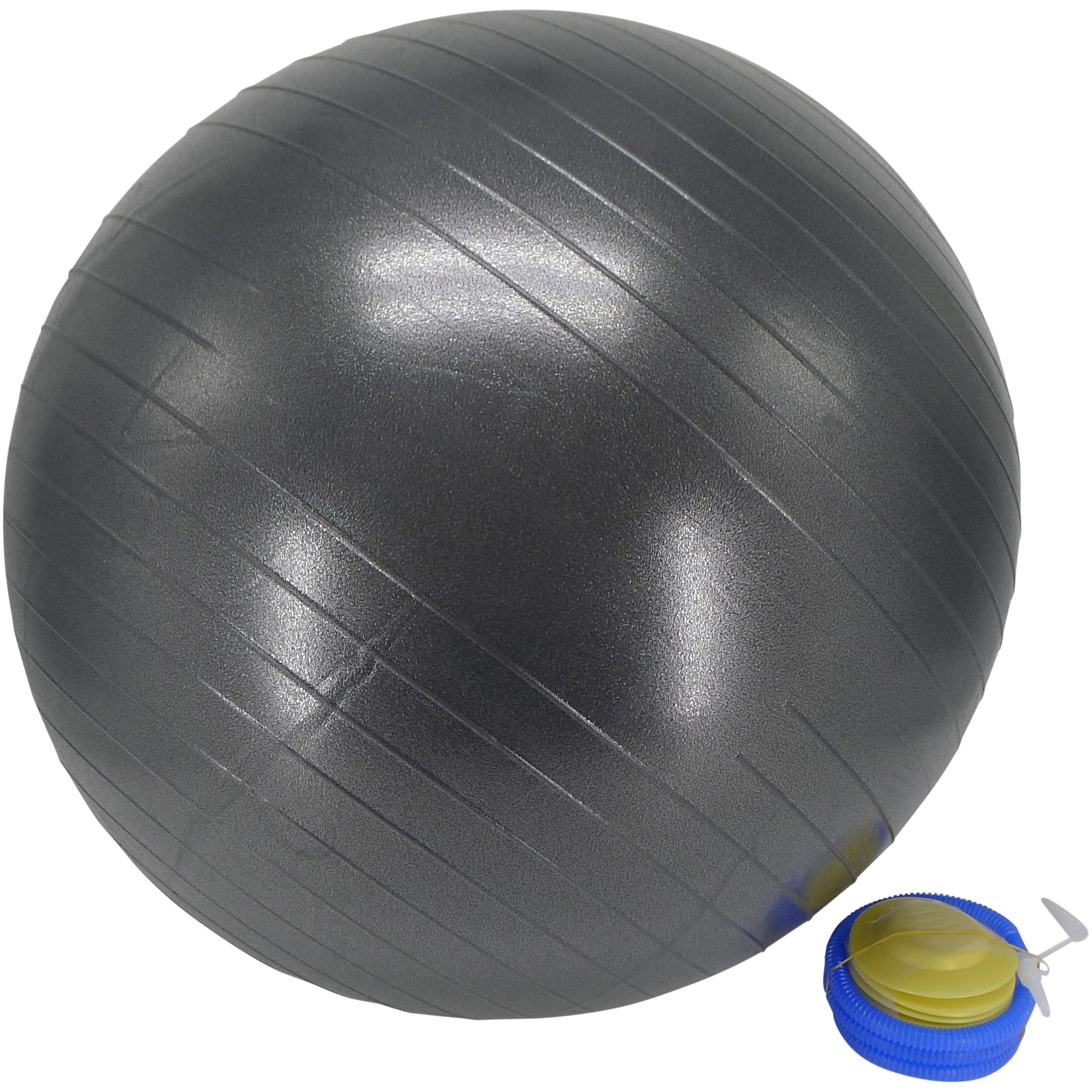 GREY YOGA BALL W/PUMP - 305-0700025