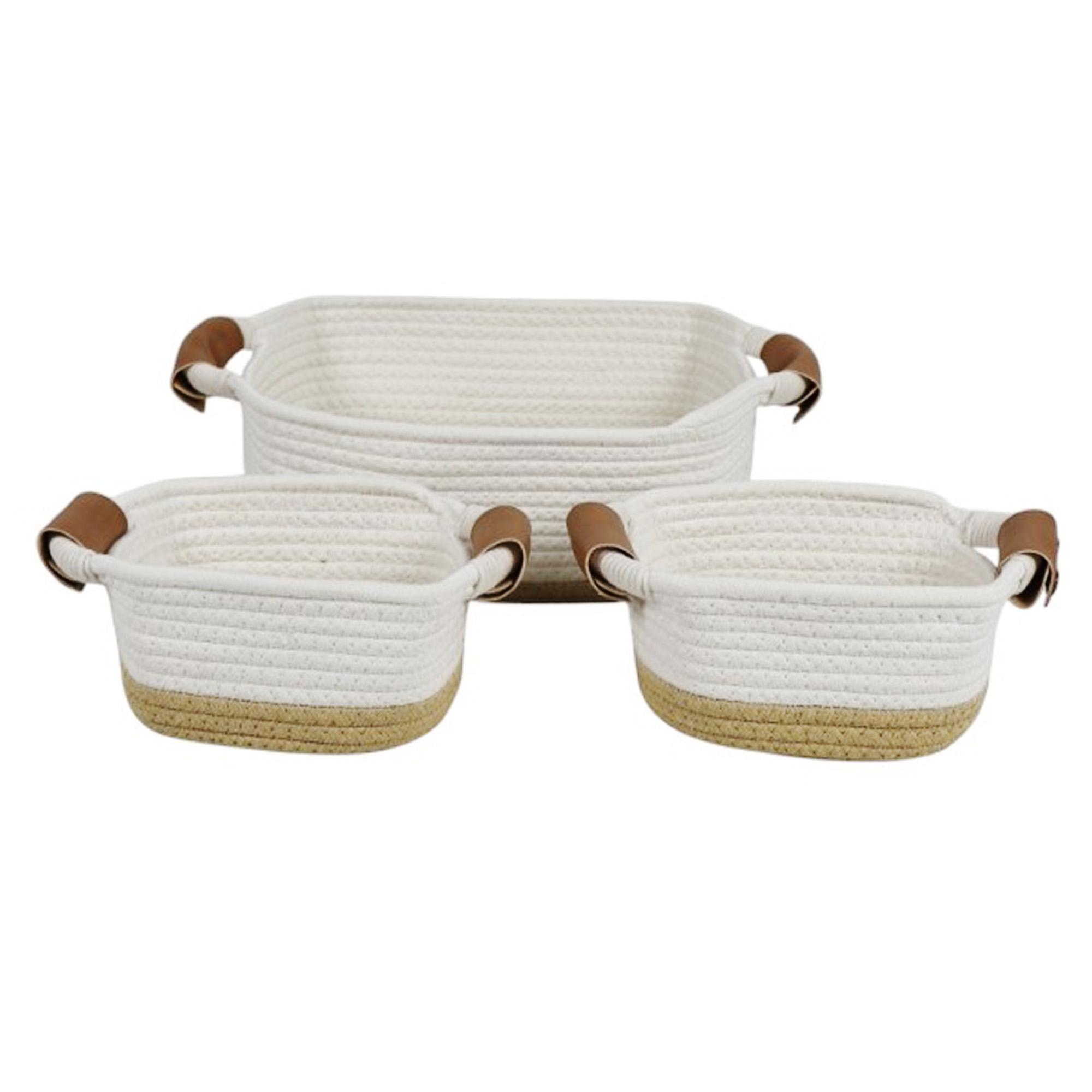 CESTA DE KG D/TELA 3 PEÇAS 20X29X12CM - 352-610021