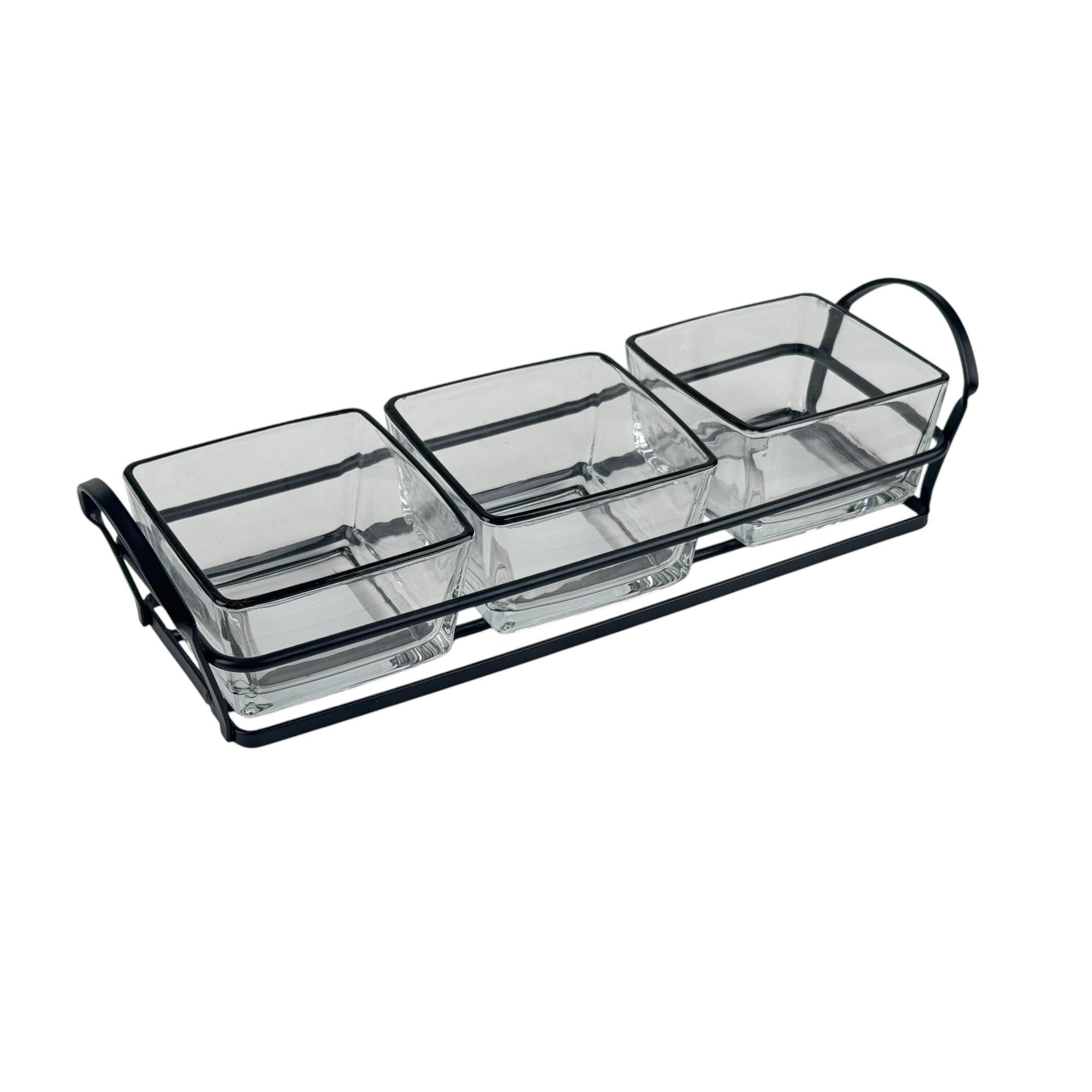 SET/3 GLASS SNACK BOWL - 353-210003