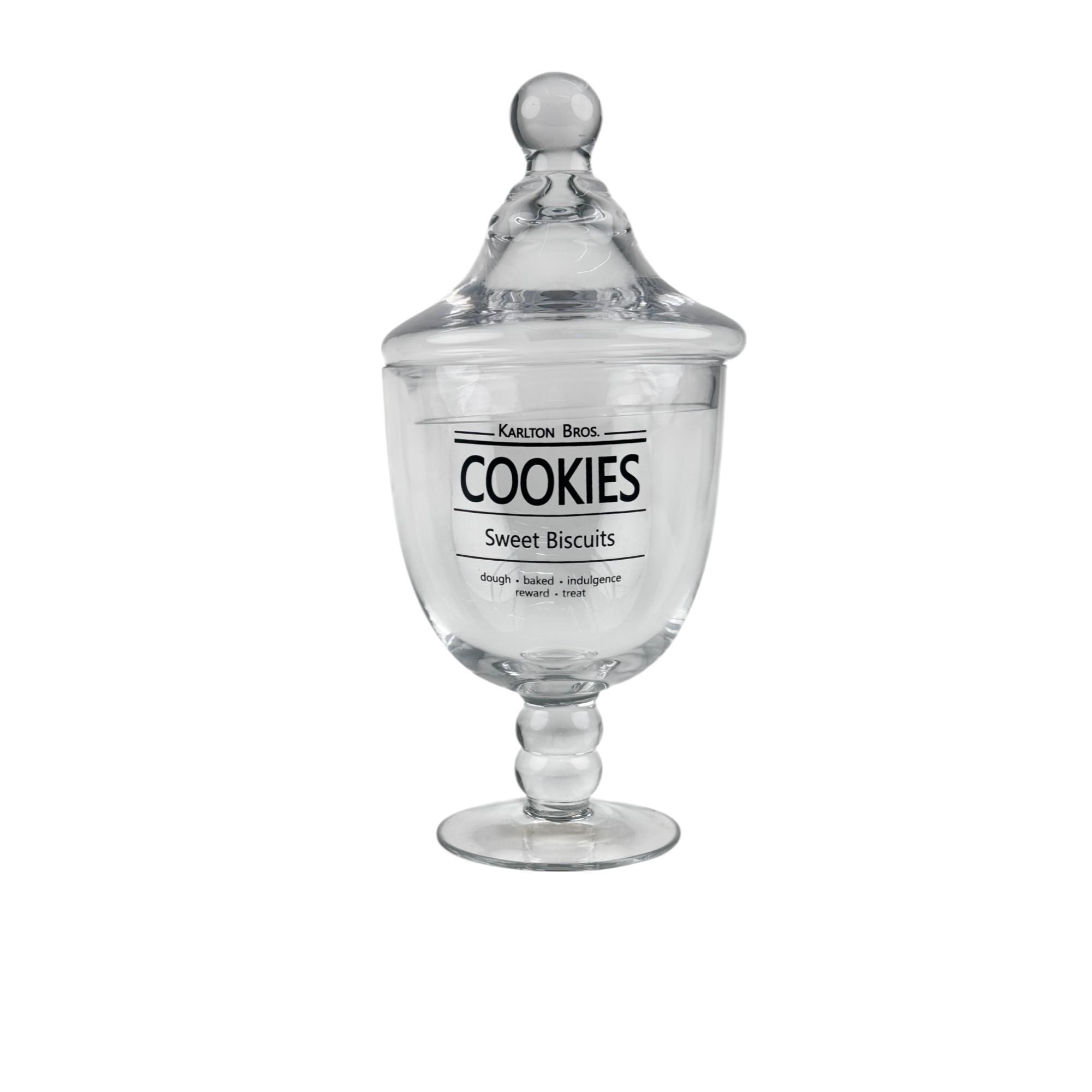 GLASS JAR WITH STAND H30.5CM - 353-210007