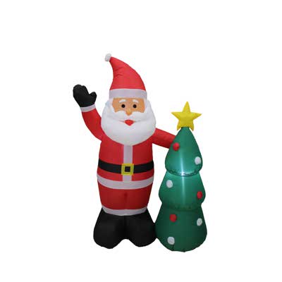 SANTA C/ARBOL INFLABLE