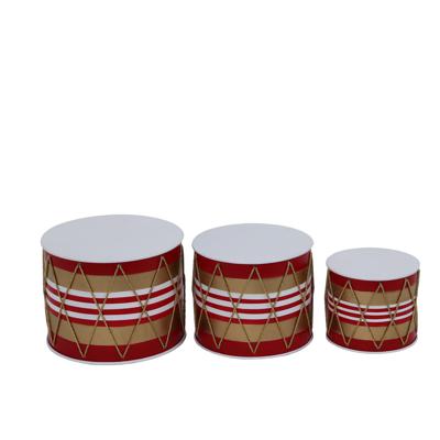 JG DECORACIÓN TAMBOR METAL 3PZ