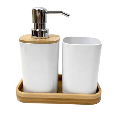 JG DISPENSADOR/VASO P/BAÑO 3PZ