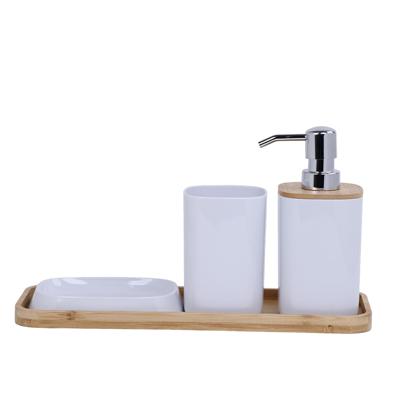 JG DISPENSADOR/VASO P/BAÑO 4PZ