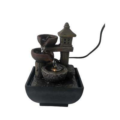 FUENTE C/LUZ 13X13X20CM