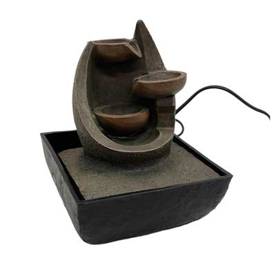 FUENTE C/LUZ 13.3X13.3X17CM