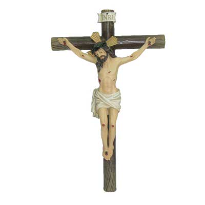 PLACA D/PARED CRUCIFIJO 12