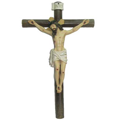 PLACA D/PARED CRUCIFIJO 24