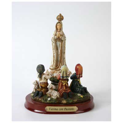 FIGURA FATIMA C/PASTORES 5" ER