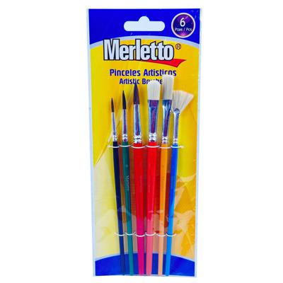 SET DE 6 PINCELES CON ABANICO#2, PLANO 8,10,6,2