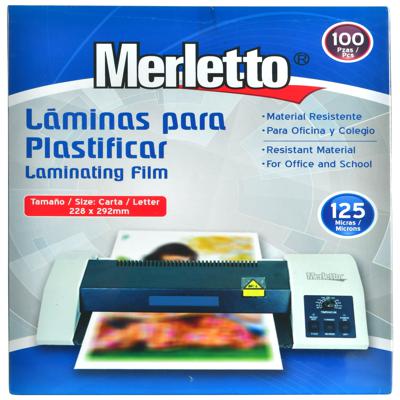 LAMINA PARA PLASTIFICAR 125MICRON CARTA