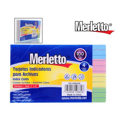 TARJETAS INDICADORAS PARA ARCHIVOS INDEX CARD DE COLORES 3" x 5