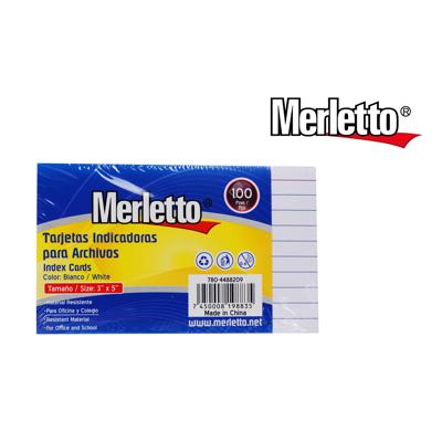 TARJETAS INDICADORAS PARA ARCHIVOS INDEX CARD BLANCO 3" x 5