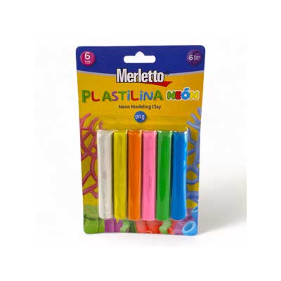 PLASTILINA NEON 90g