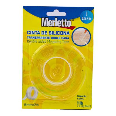 CINTA DE SILICONA TRANSPARENTE 18MM X 2M