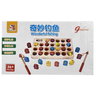 24SETS/CTN WOODEN MAGNETIC FIS