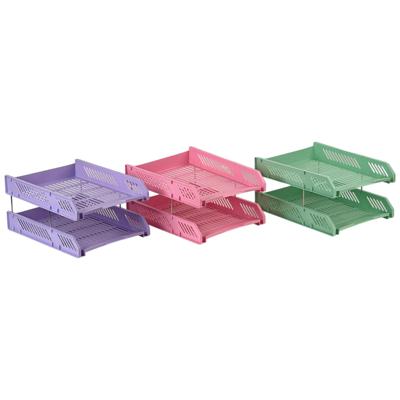 SET DE 2 BANDEJAS PLASTICAS PARA ESCRITORIO