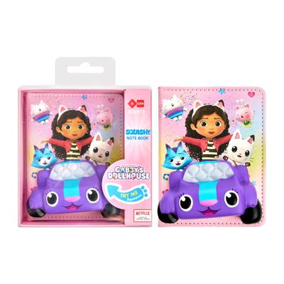 CUADERNO SQUISHY GABBY’S DOLLHOUSE 123×47×127 MM (96 HOJAS)