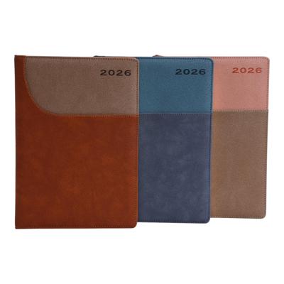 AGENDA 2026 B5 BORDE DORADO PAPEL AMARILLO 196 PAGINAS