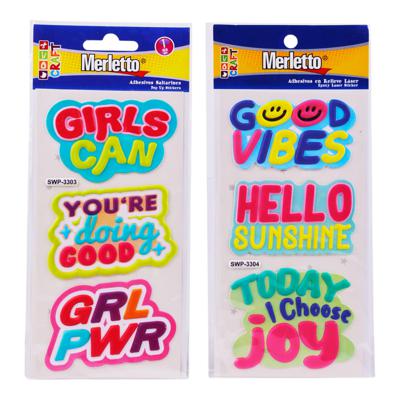 STICKER SOFT PUFFY 1 HOJA SURTIDA