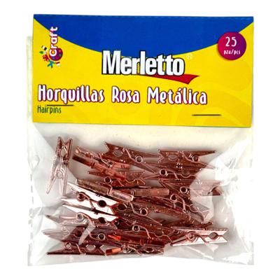 HORQUILLAS ROSAMETALICA 25PZAS 2.5cm