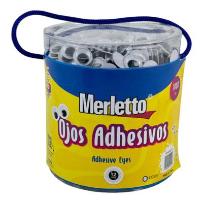 CAJA PVC OJITOS MOVILES 12mm 1000PZA