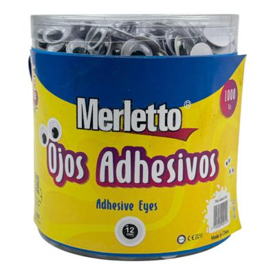 CAJA PVC OJITOS MOVILES 8mm 2000PZA
