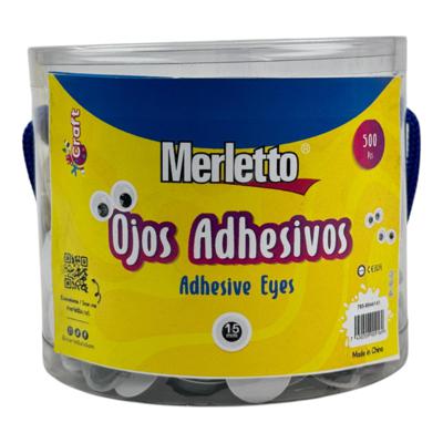 CAJA PVC OJITOS MOVILES 15mm 500PZA
