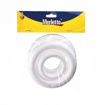 4 PIEZAS FORMAS DE FOAM. TIPO: CIRCULO HUECO. TAMAÑO: SURTIDO