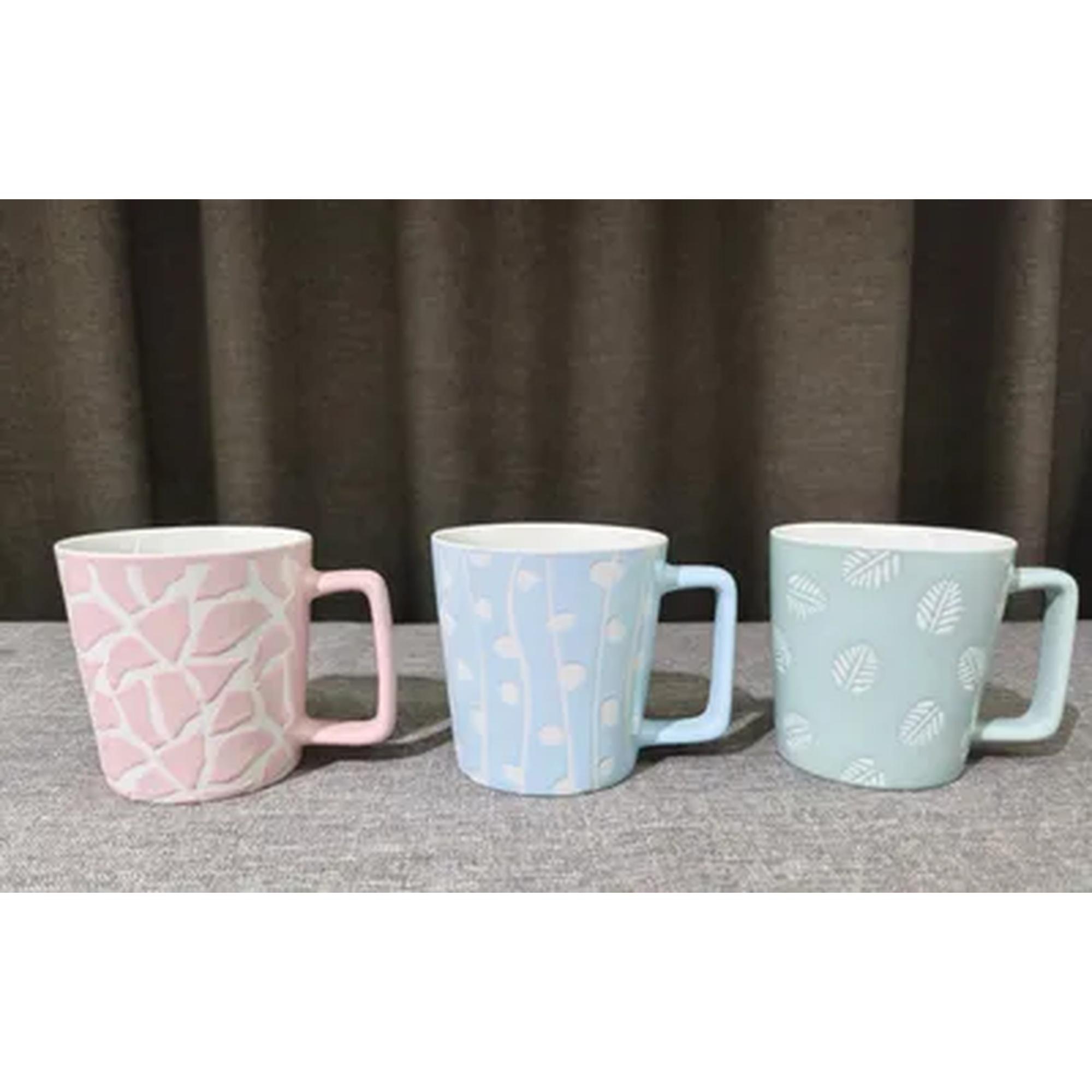 TAZA 3 SURT 330ML 12X9.5X9.5CM - 410-140017