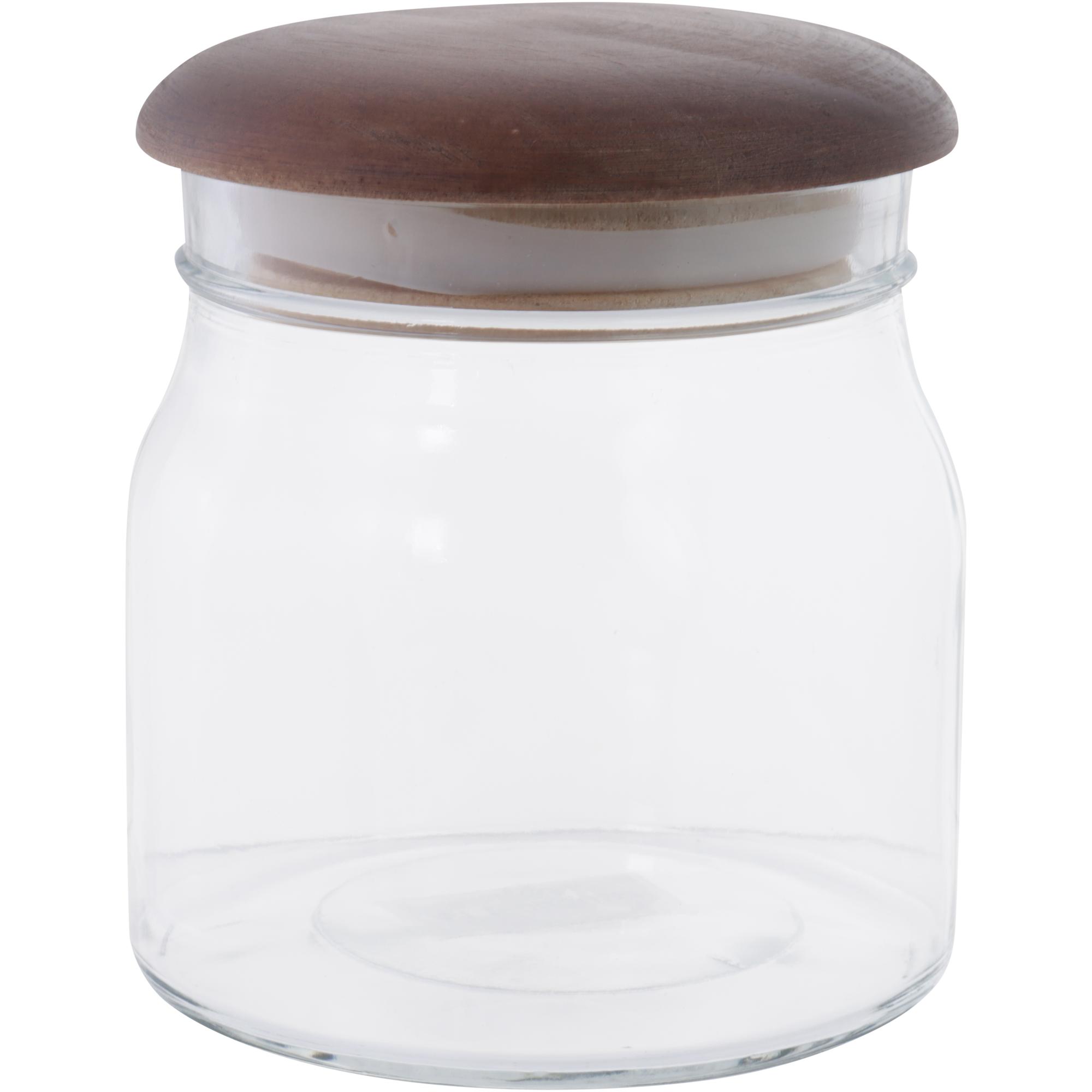 Gass storage jar with wooden lid - 411-065094