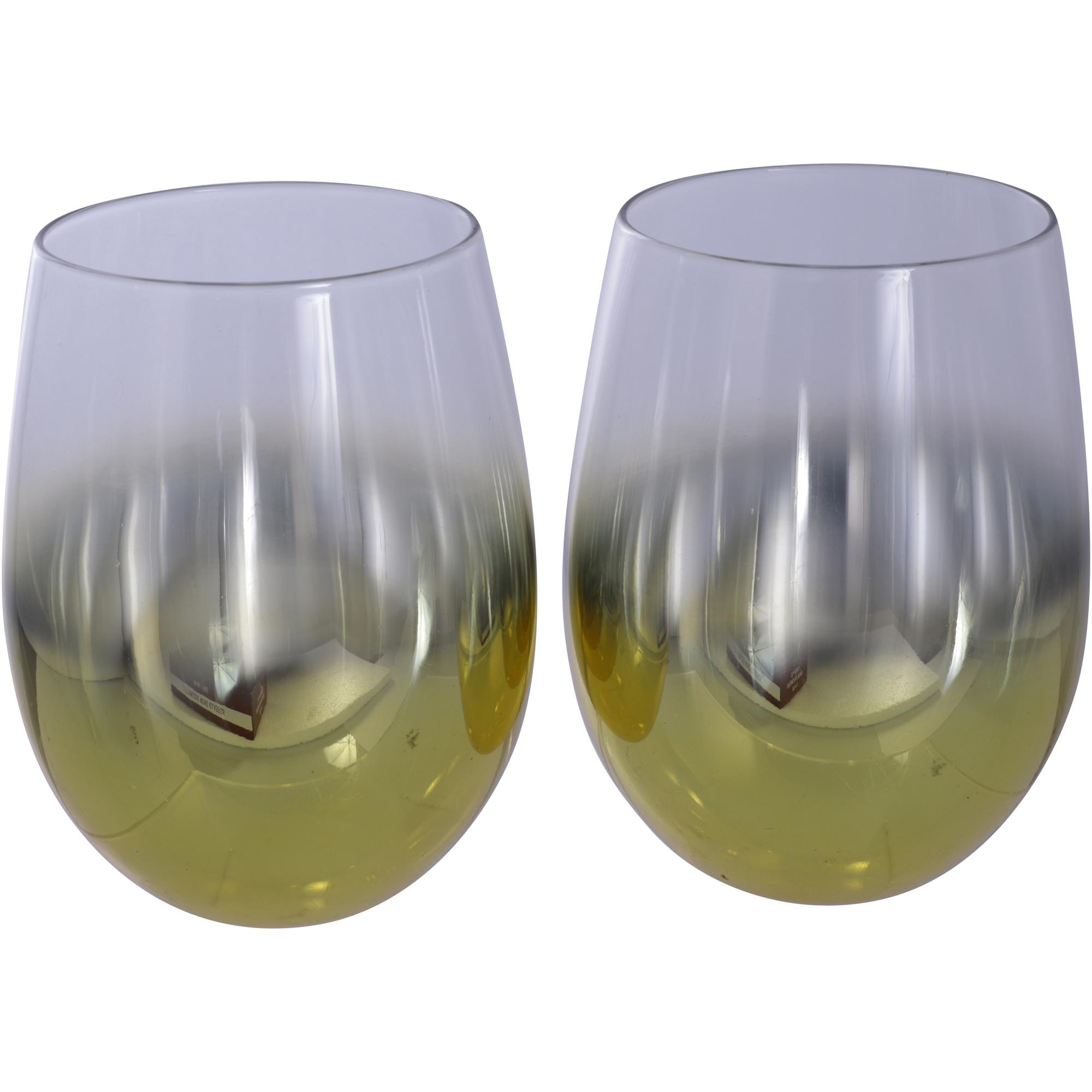 SET OF 2 STEMLESS WINE GLASS - 411-965110