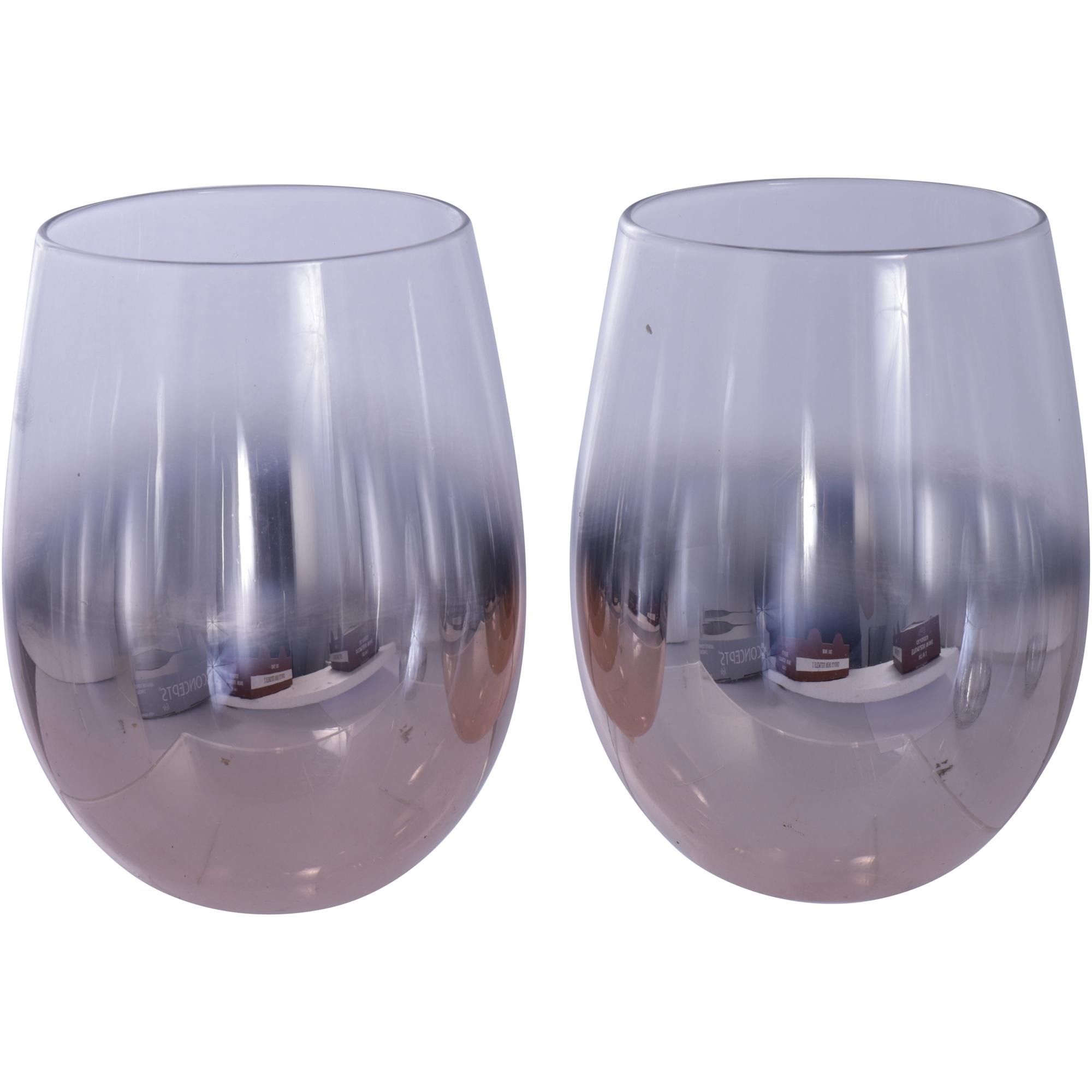 SET OF 2 STEMLESS WINE GLASS - 411-965111