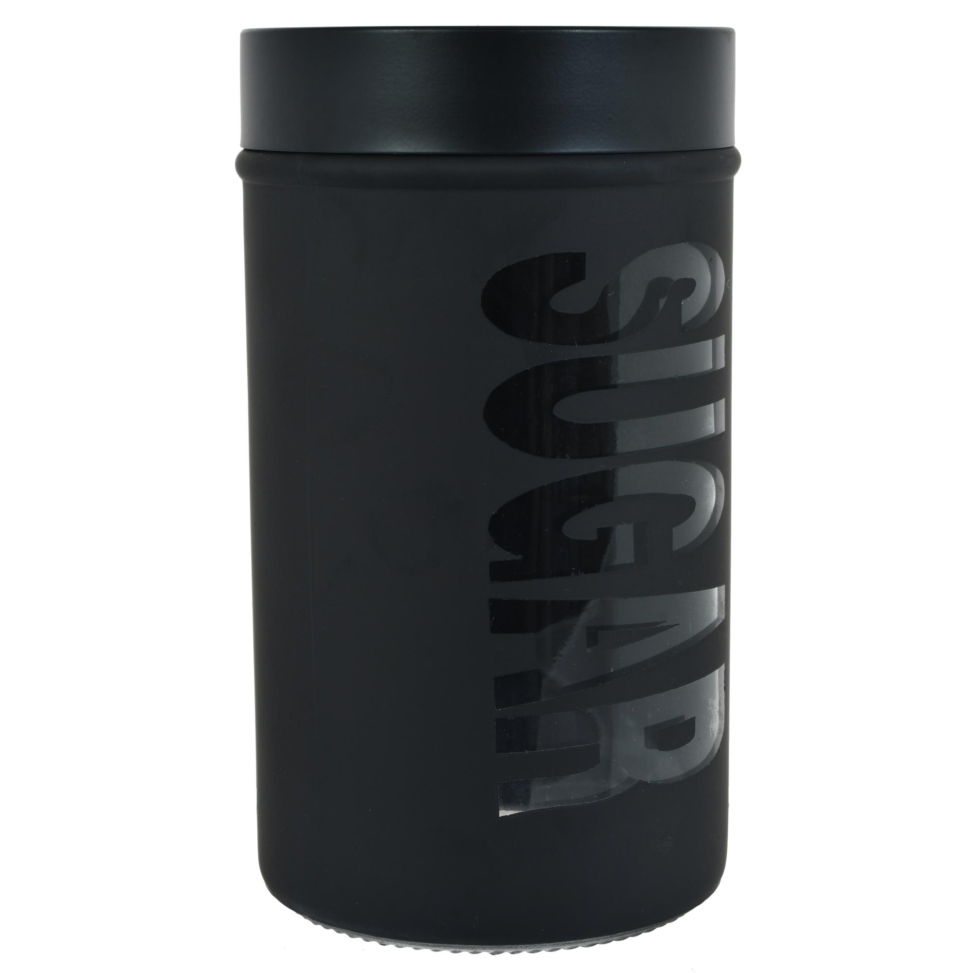 SUGAR GLASS JAR WITH MATAL LI - 412-082644