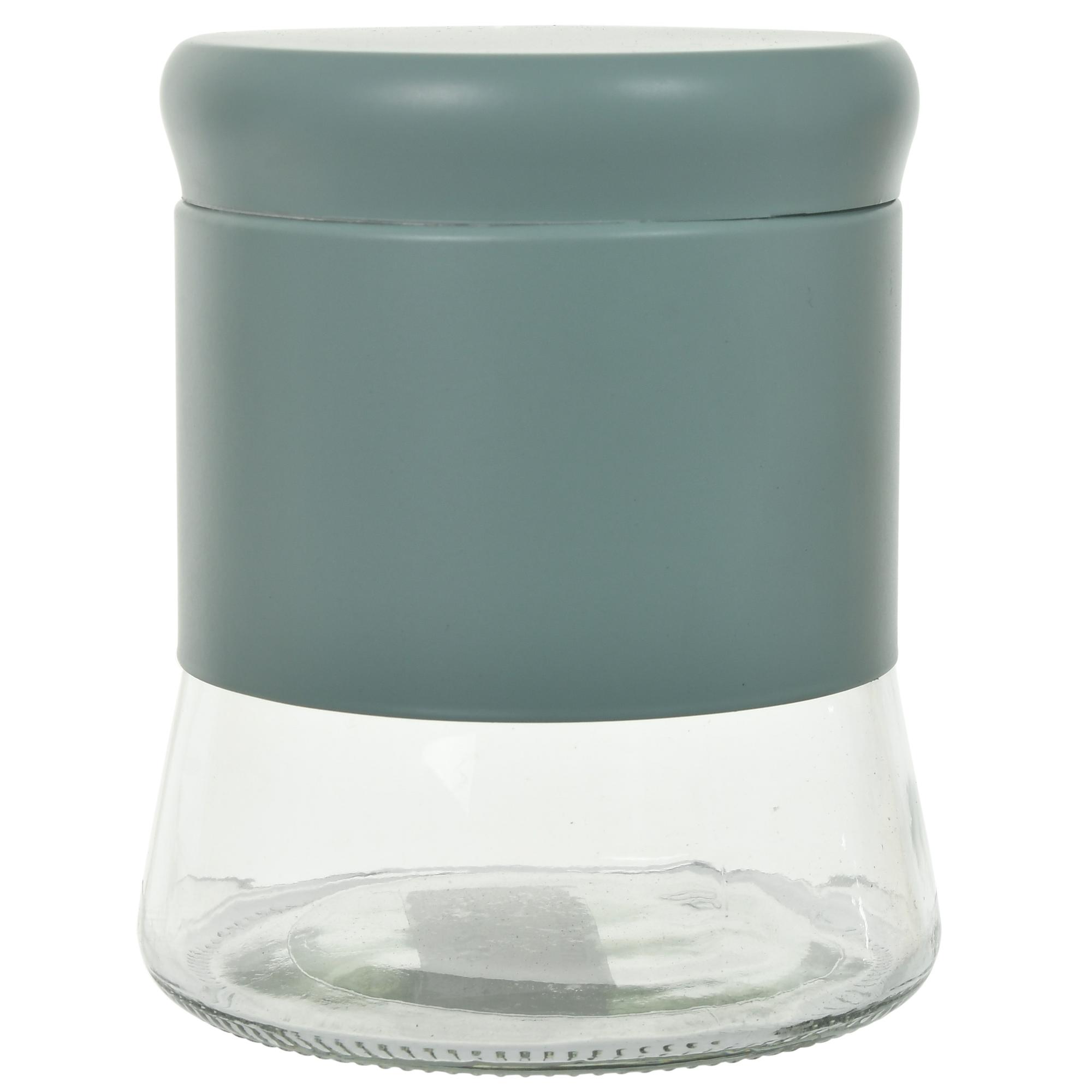 S/S SLEEVE COATED GLASS JAR - 412-62234
