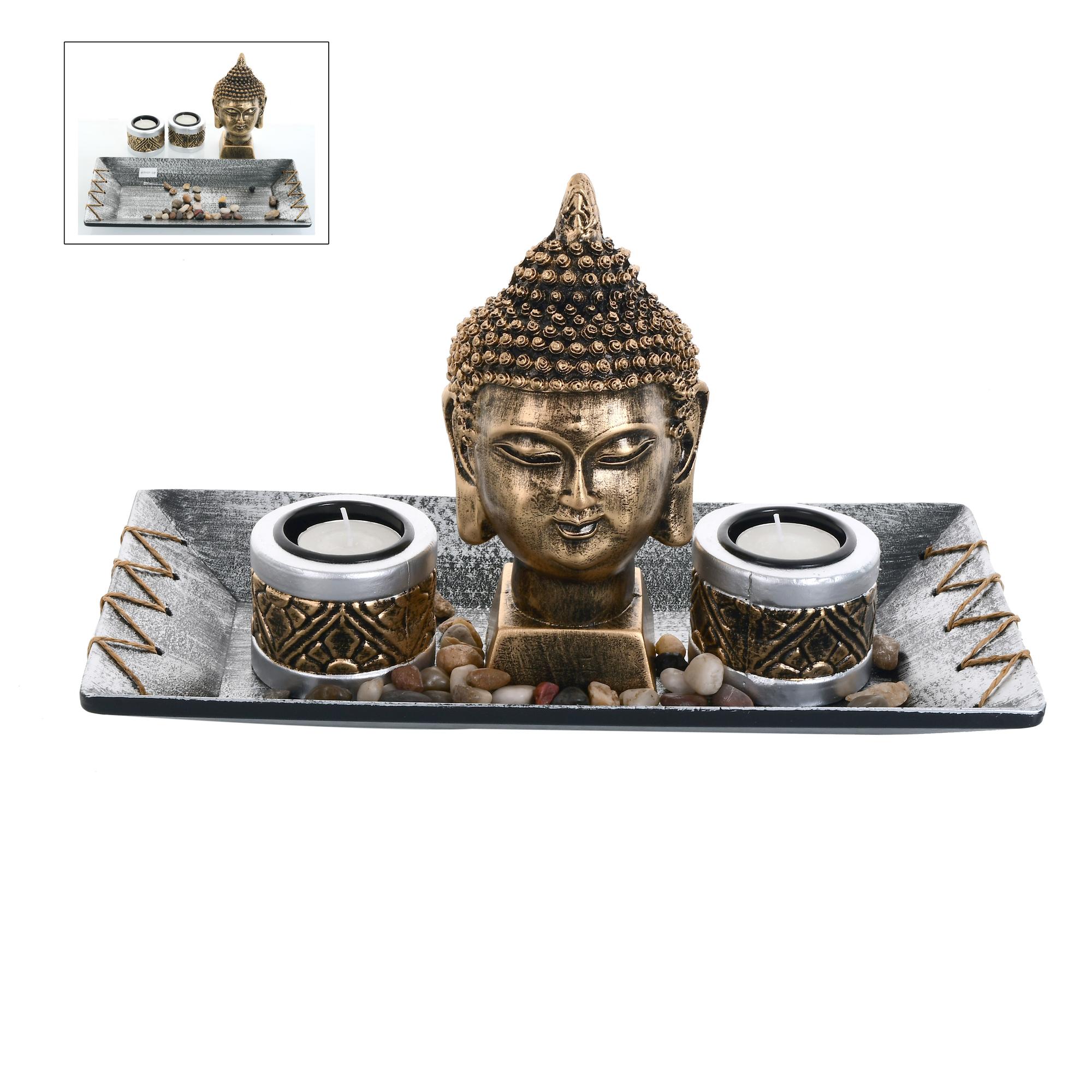 BUDDHA CANDLE HOLDER - 413-050024
