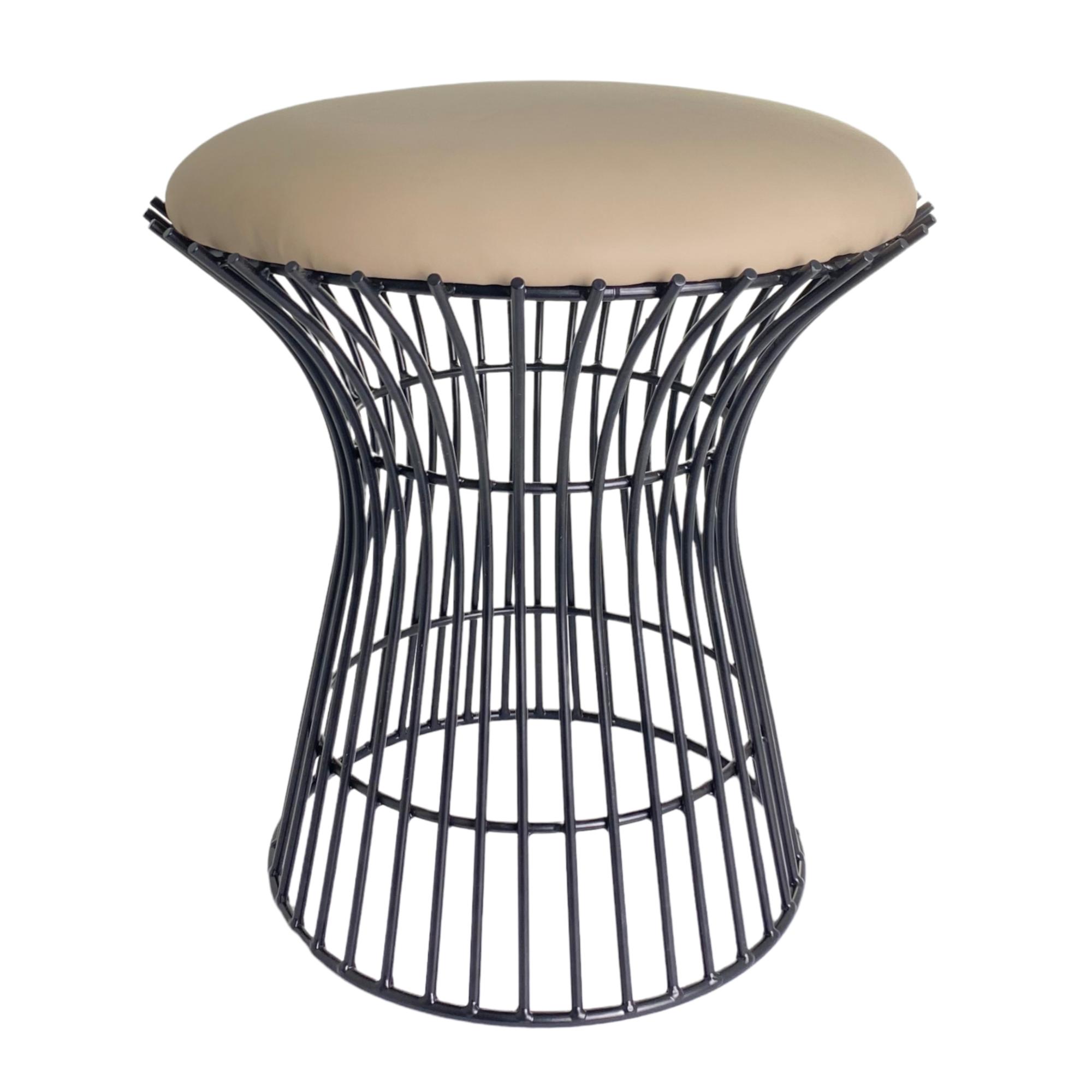 STOOL WITH PU CUSHION - 422-280082