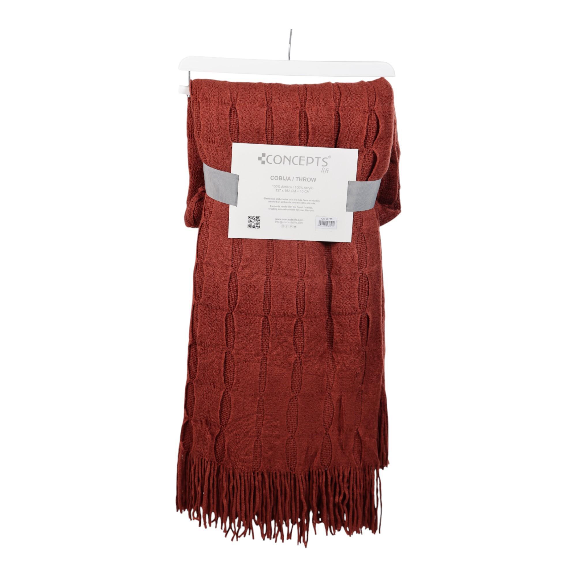 KNITTED THROW +10CM - 426-66730