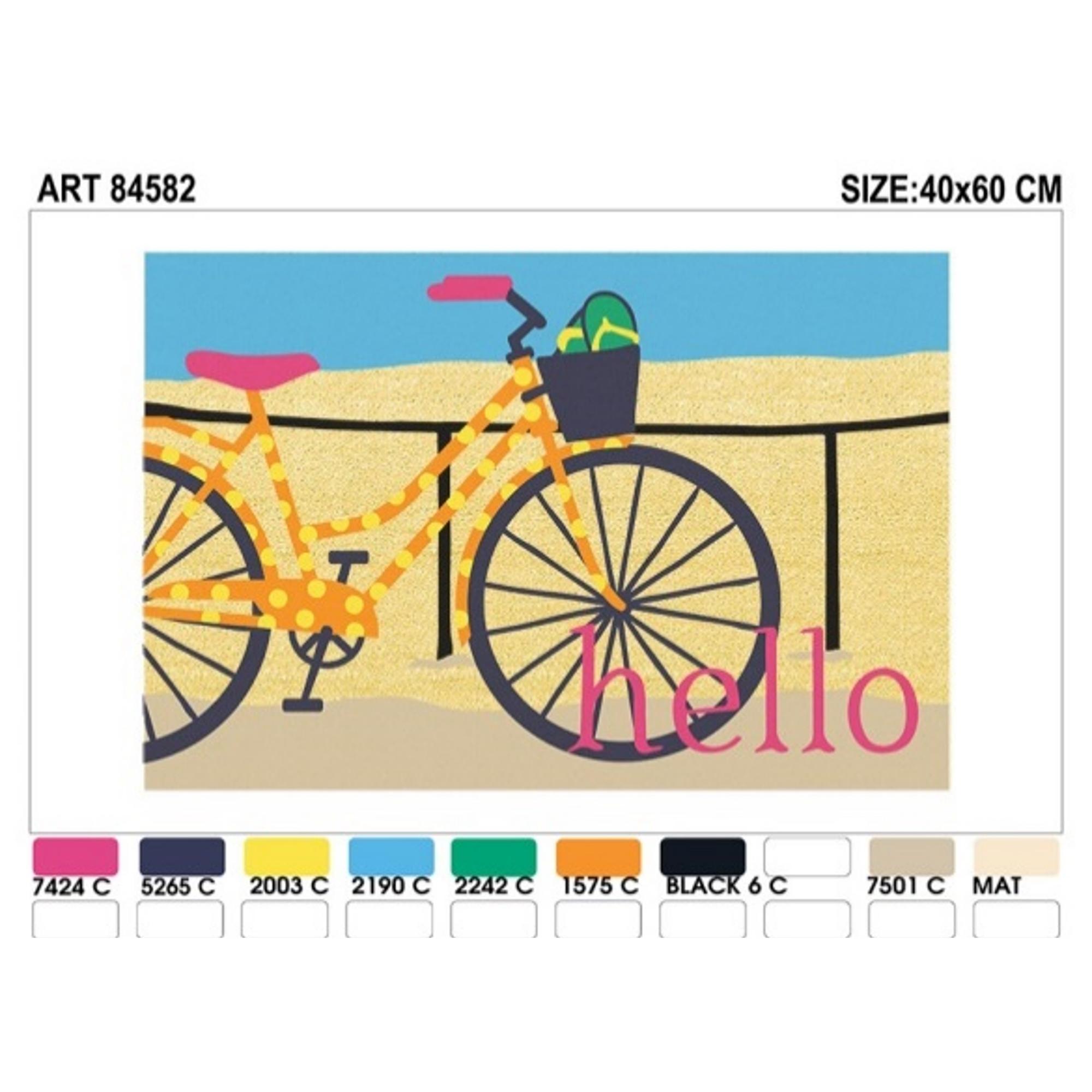 15MM - Vinyl backed Coir mat(VBC)  Bleach Printed Rectangula - 427-4001220