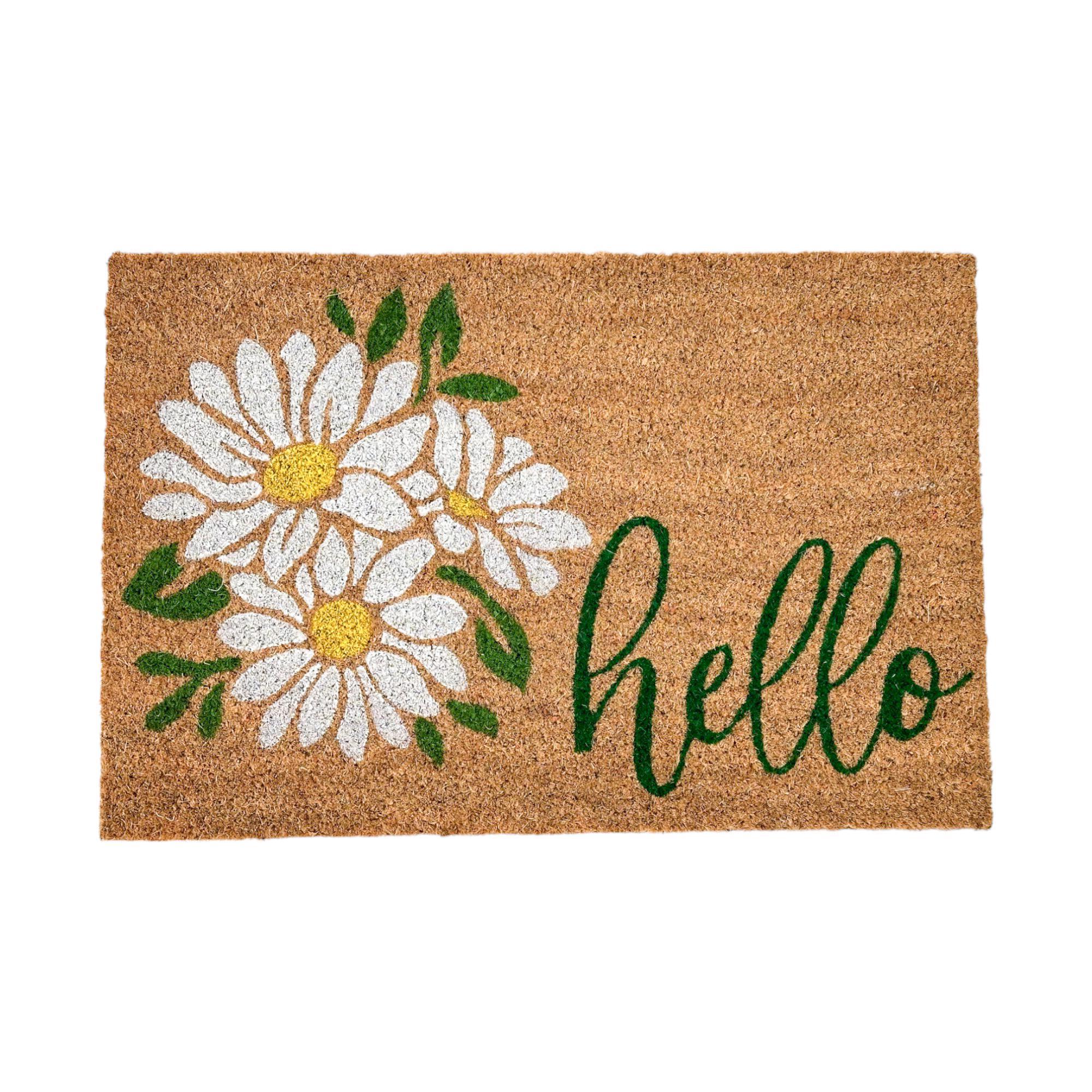 15MM - Vinyl backed Coir mat(VBC) Natural Printed Rectangul - 427-4001292