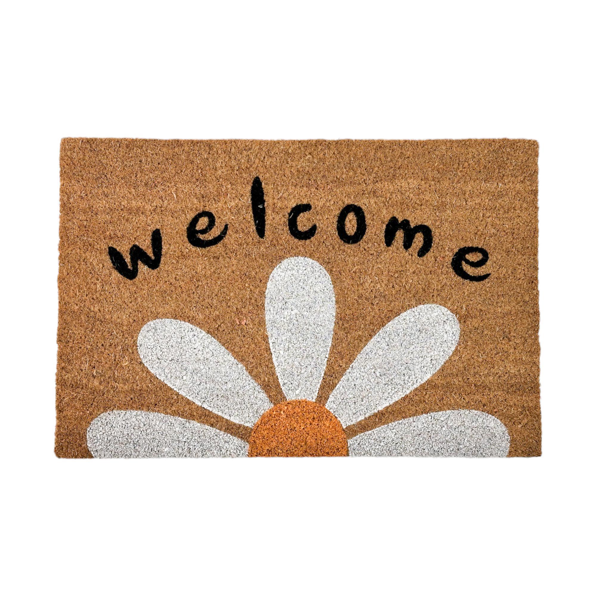 15MM - Vinyl backed Coir mat(VBC)  Natural Printed Rectangul - 427-4001294