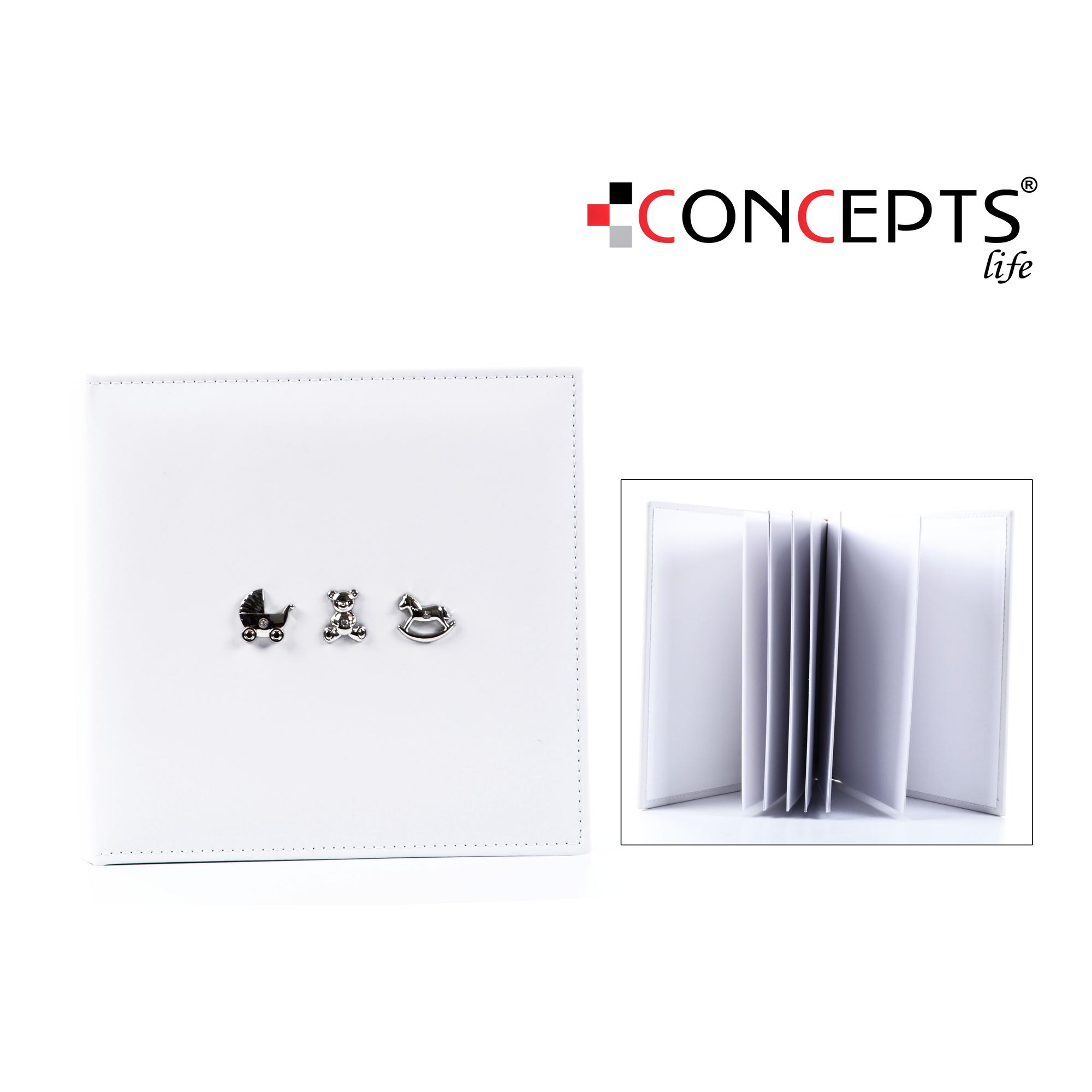 SRAPBOOK ALBUM 23X23"- WHITE - 429-382516